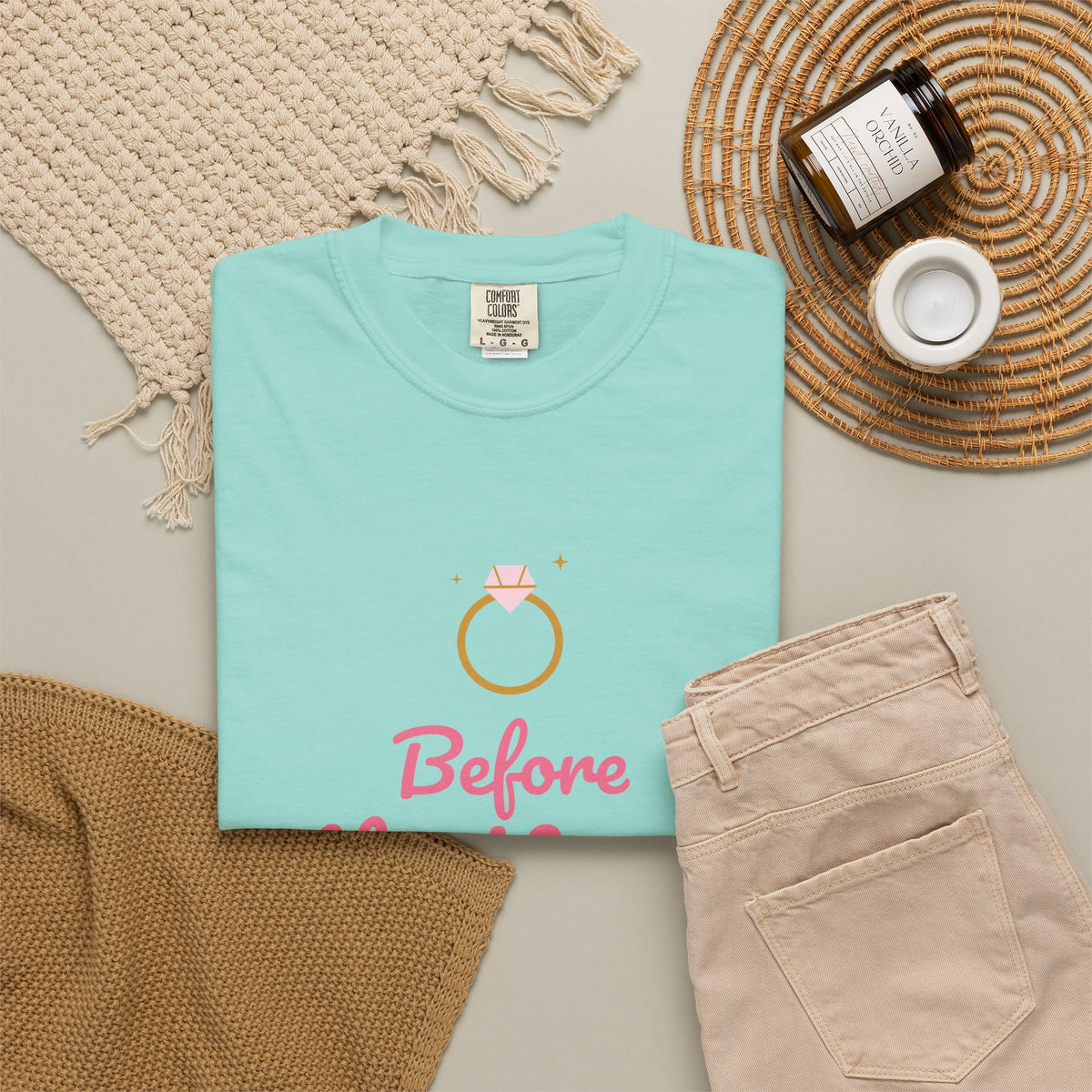 Before the Vows Bachelorette Shirts, Custom City & Year Bach Party Tee, Bride and Crew Matching Comfort Colors Shirts