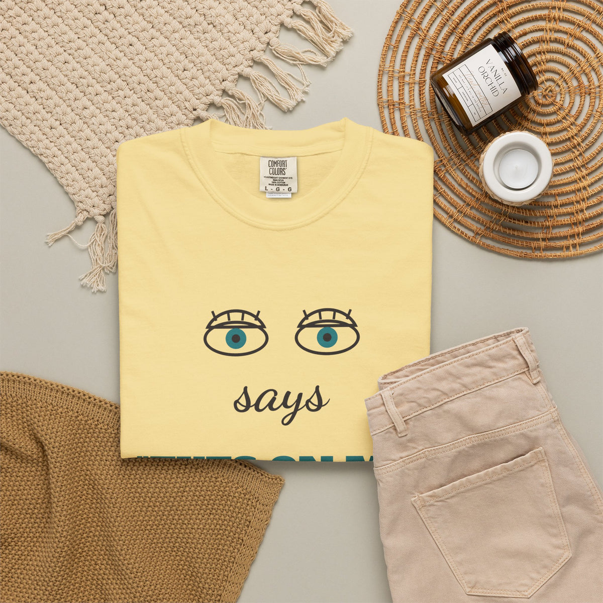 Says Eyes on Me for a Living Funny Teacher Shirt, Teacher Humor Comfort Colors Tee, Back to School Teacher Gift