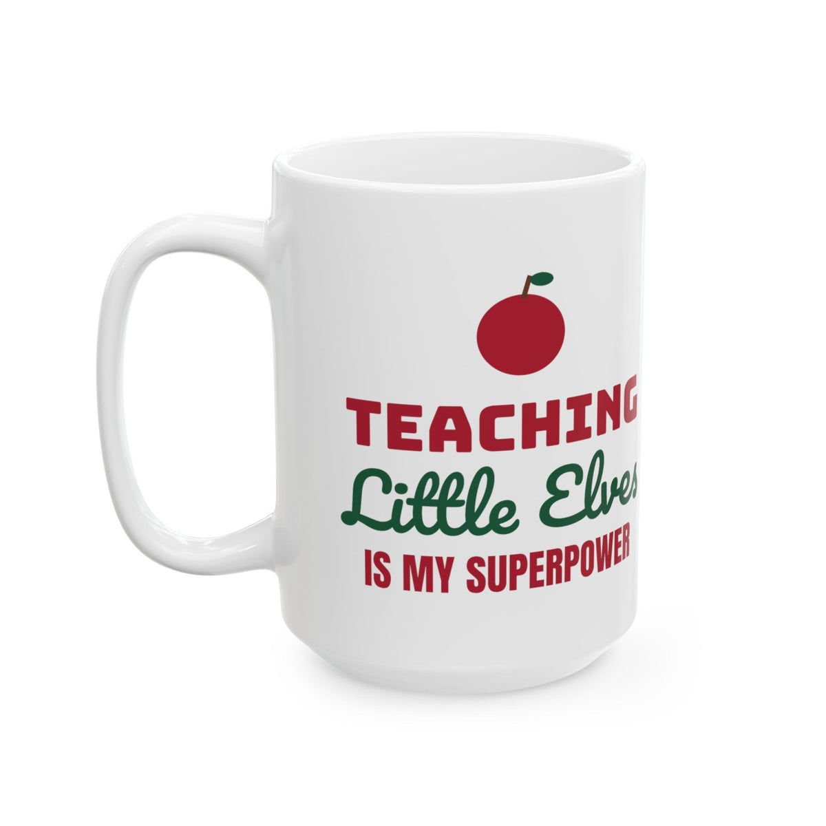 Teaching Little Elves teacher christmas mug design by Blackstar Creative, view 7