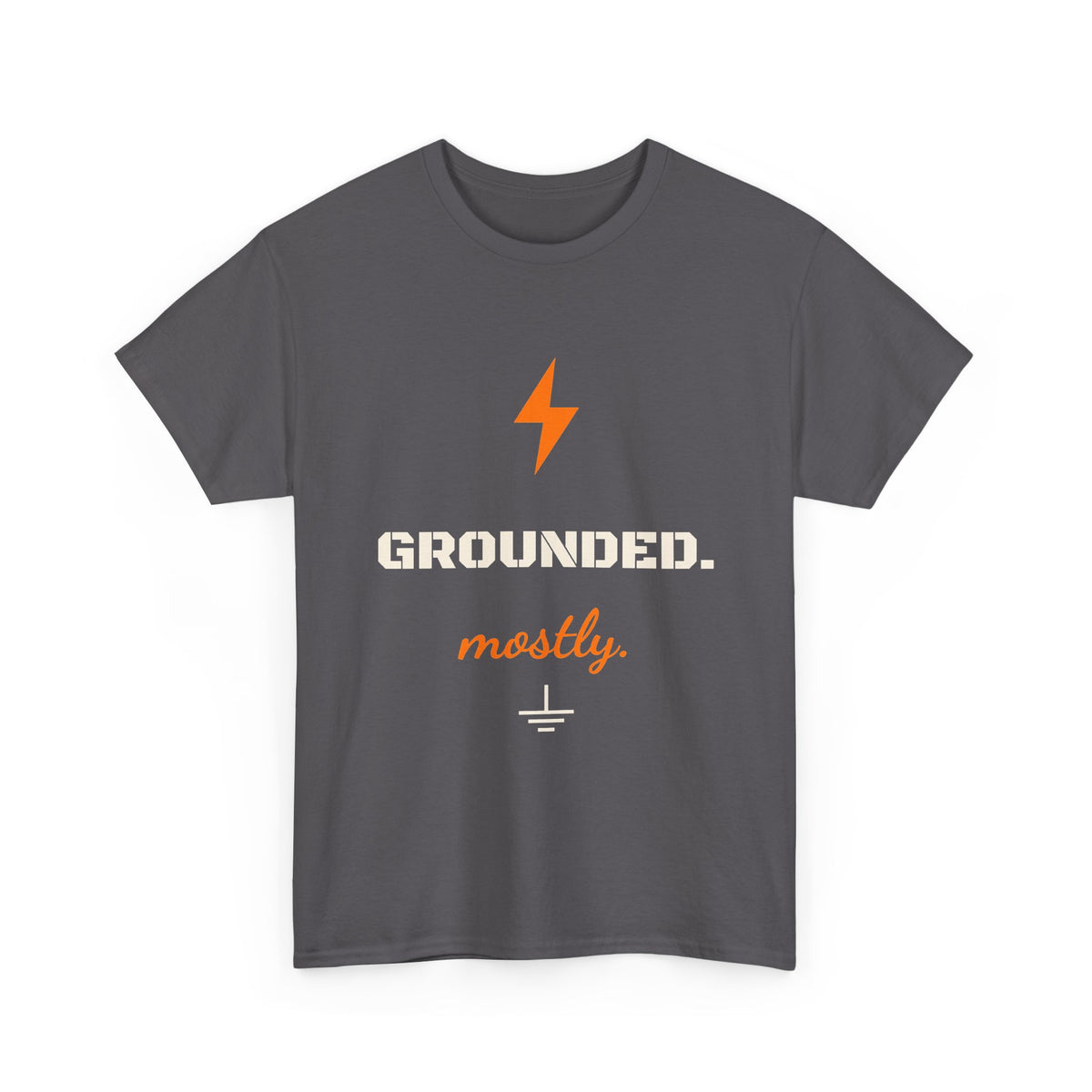 Grounded Mostly Funny Electrician Shirt, Electrician Humor Tee, Lineman Gift, Gift for Electrician Dad