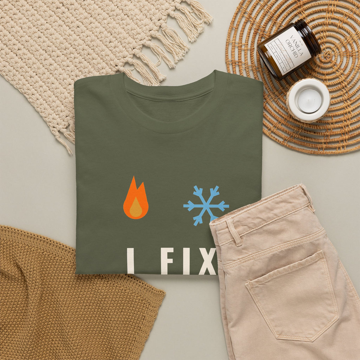 I Fix Hot Rooms and Cold Shoulders Funny HVAC Shirt, HVAC Tech Humor Tee, Gift for HVAC Technician Dad