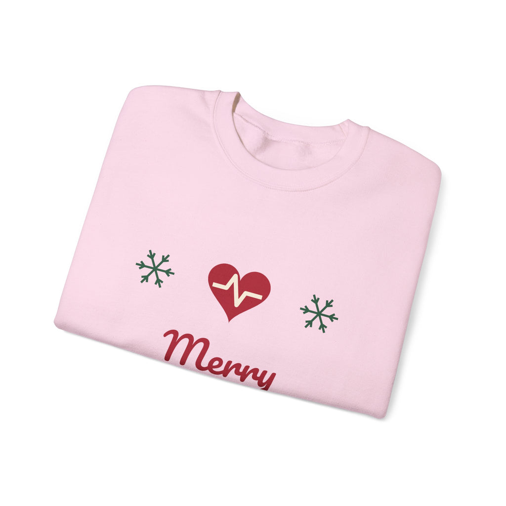 Merry Nurse Crew nurse christmas sweatshirt design by Blackstar Creative, view 11