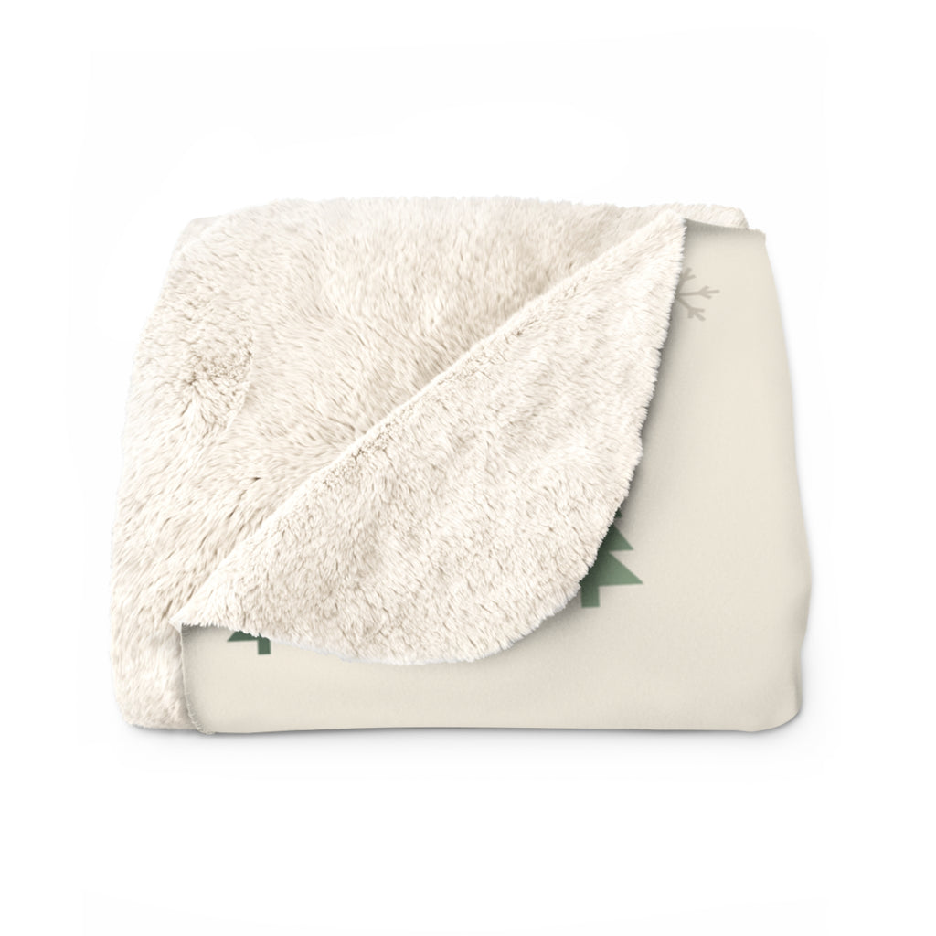 Personalized Christmas Blanket, Snowed In Family Name Sherpa Throw, Custom Holiday Fleece Blanket, Cozy Christmas Gift for Family