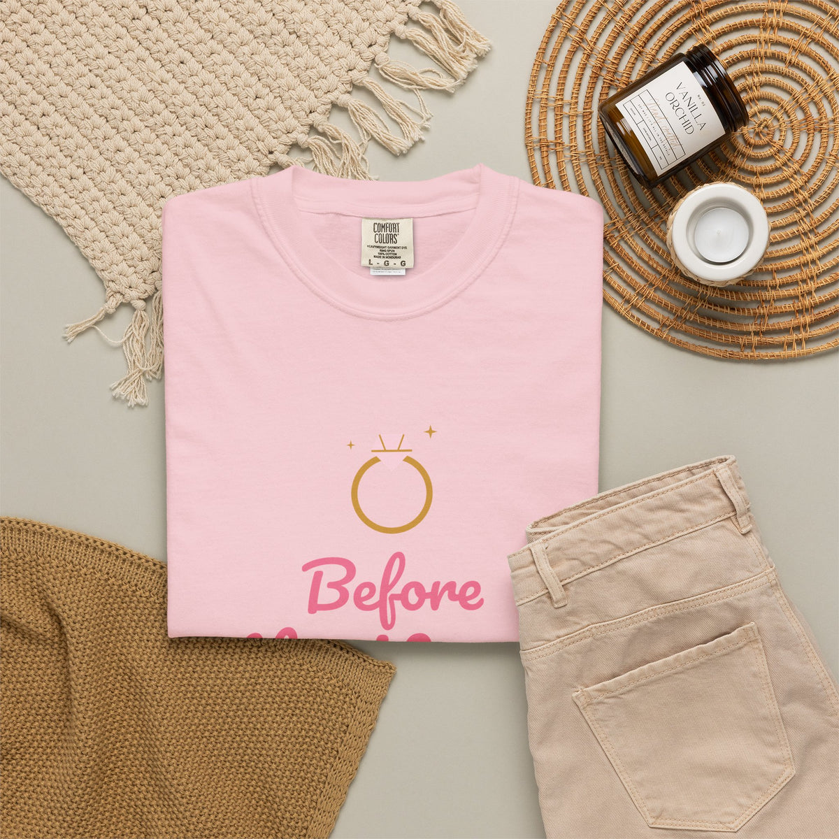 Before the Vows Bachelorette Shirts, Custom City & Year Bach Party Tee, Bride and Crew Matching Comfort Colors Shirts