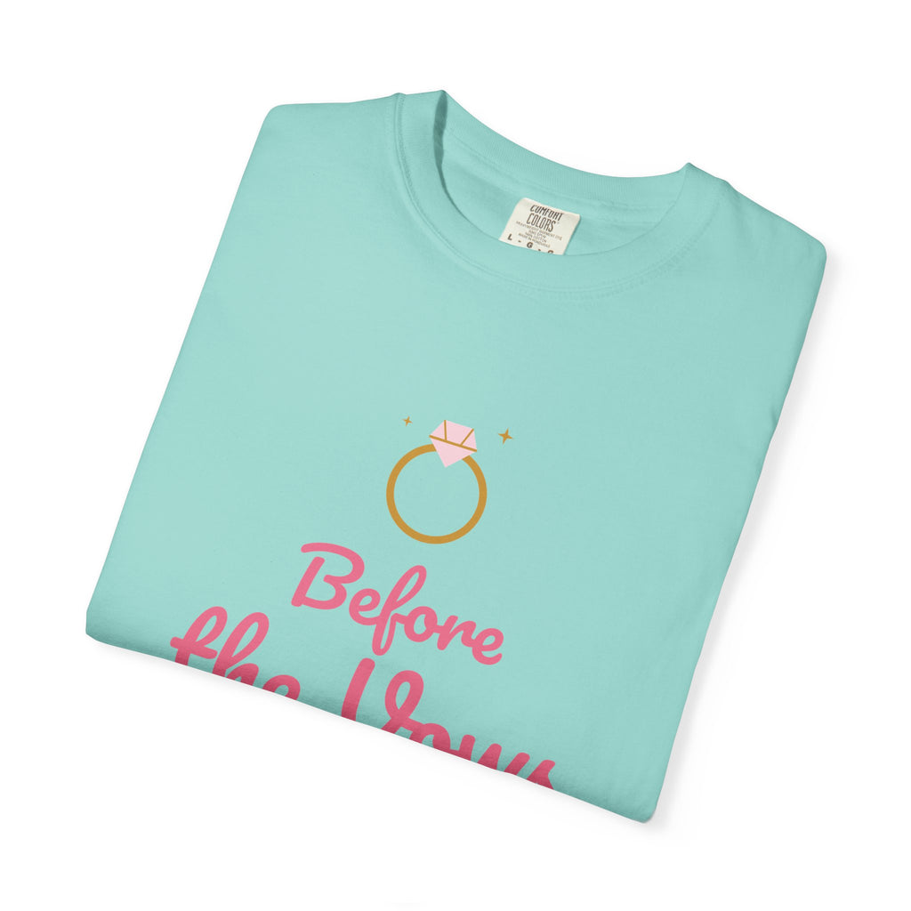 Before the Vows Bachelorette Shirts, Custom City & Year Bach Party Tee, Bride and Crew Matching Comfort Colors Shirts