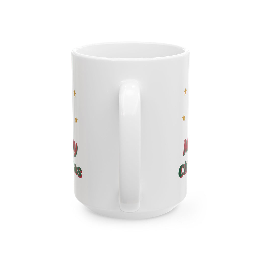 Meowy Christmas black cat santa hat mug design by Blackstar Creative, view 6