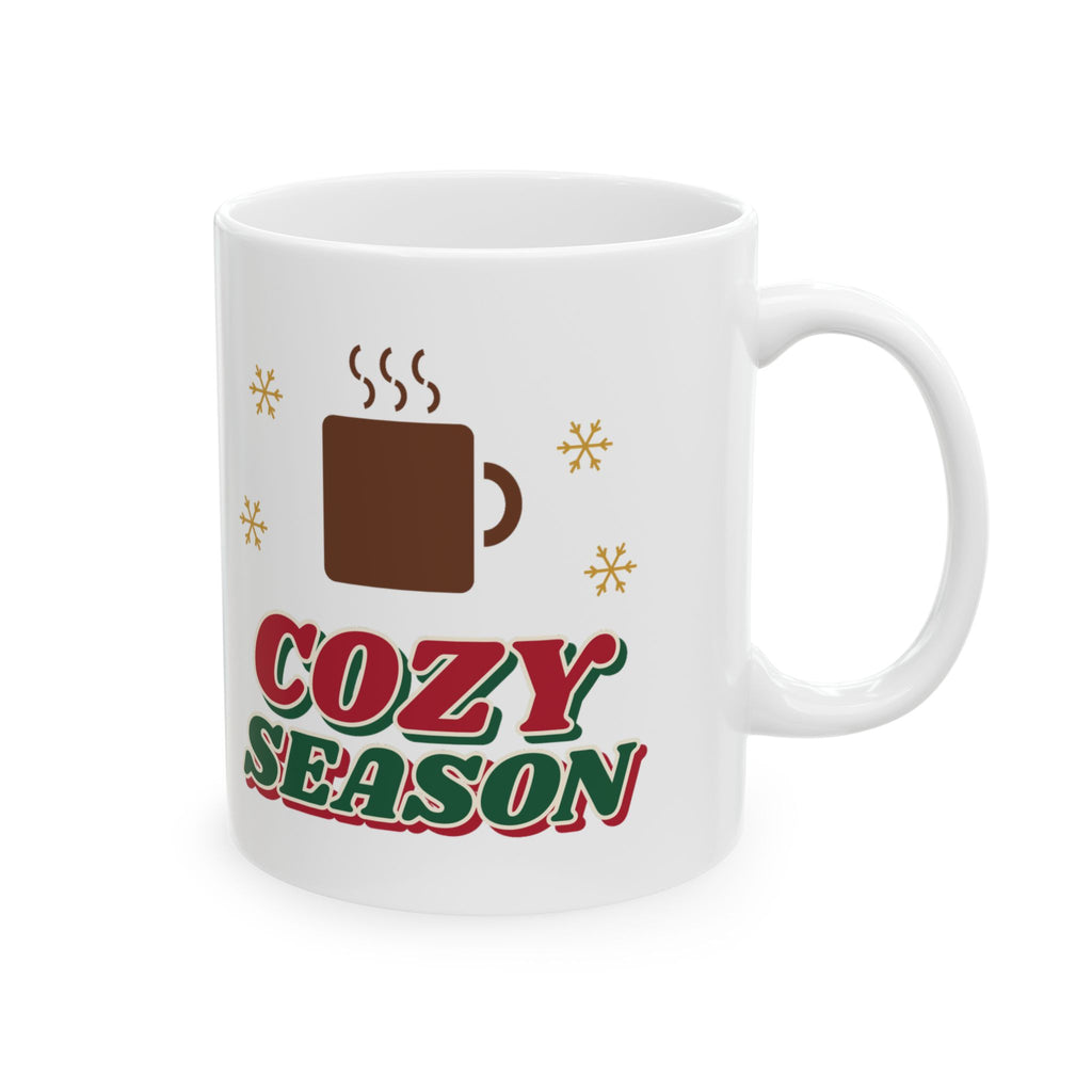 Cozy Season retro hot cocoa christmas mug design by Blackstar Creative, view 5