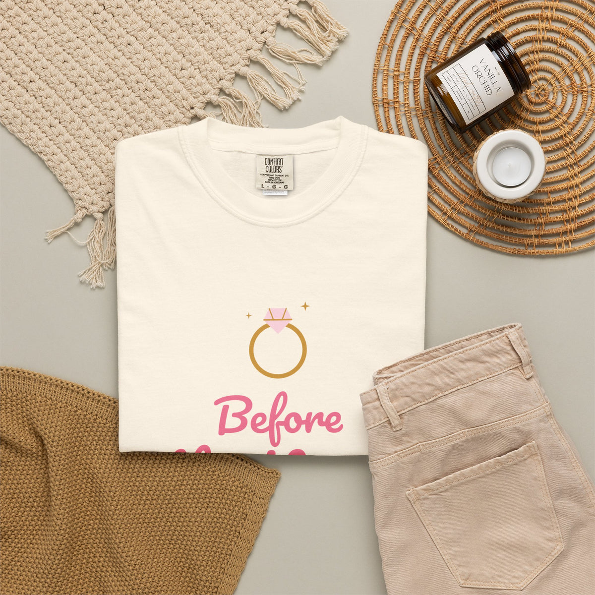 Before the Vows Bachelorette Shirts, Custom City & Year Bach Party Tee, Bride and Crew Matching Comfort Colors Shirts