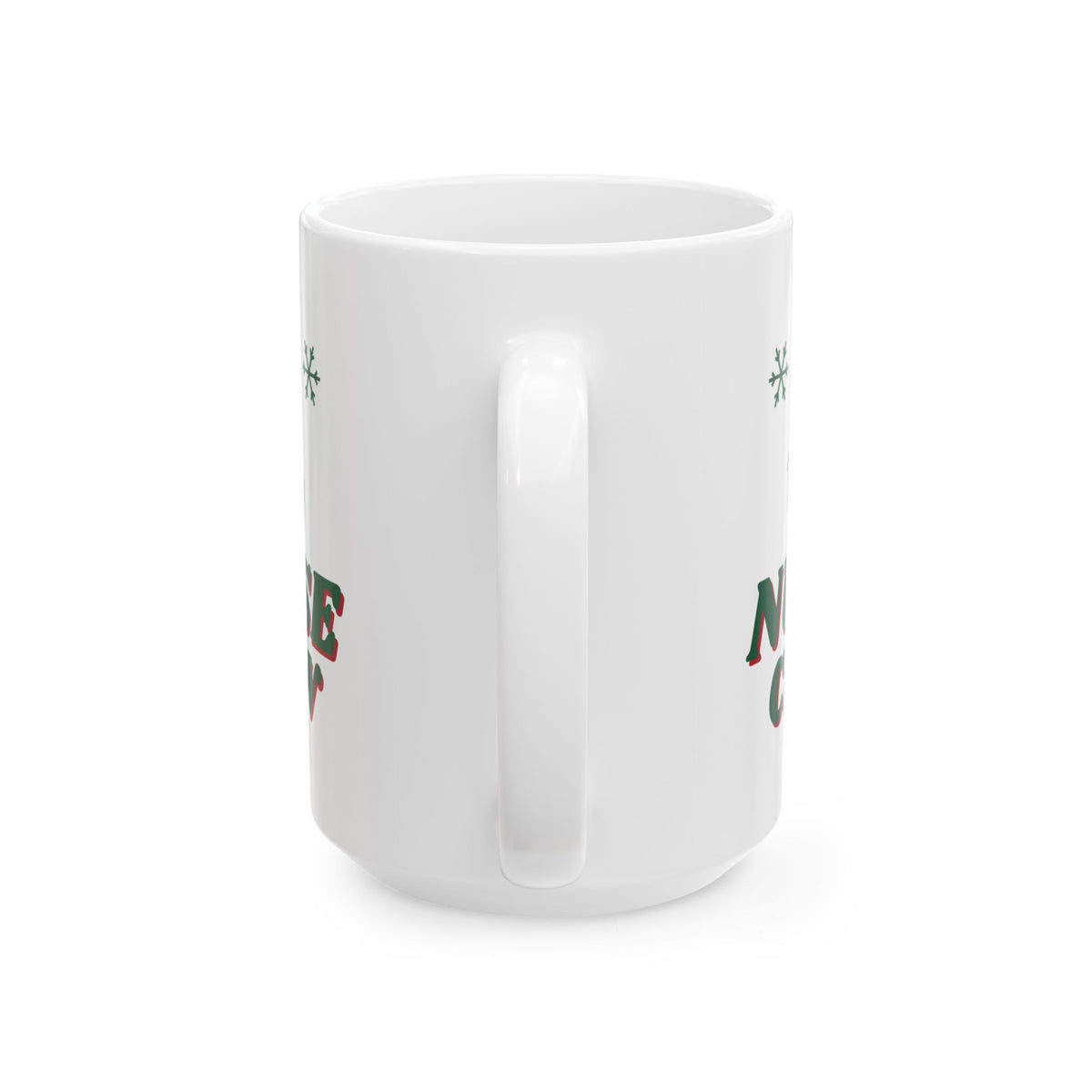 Merry Nurse Crew Christmas Mug, Nurse Holiday Mug, RN Christmas Gift, Nursing Team Matching Xmas Mug