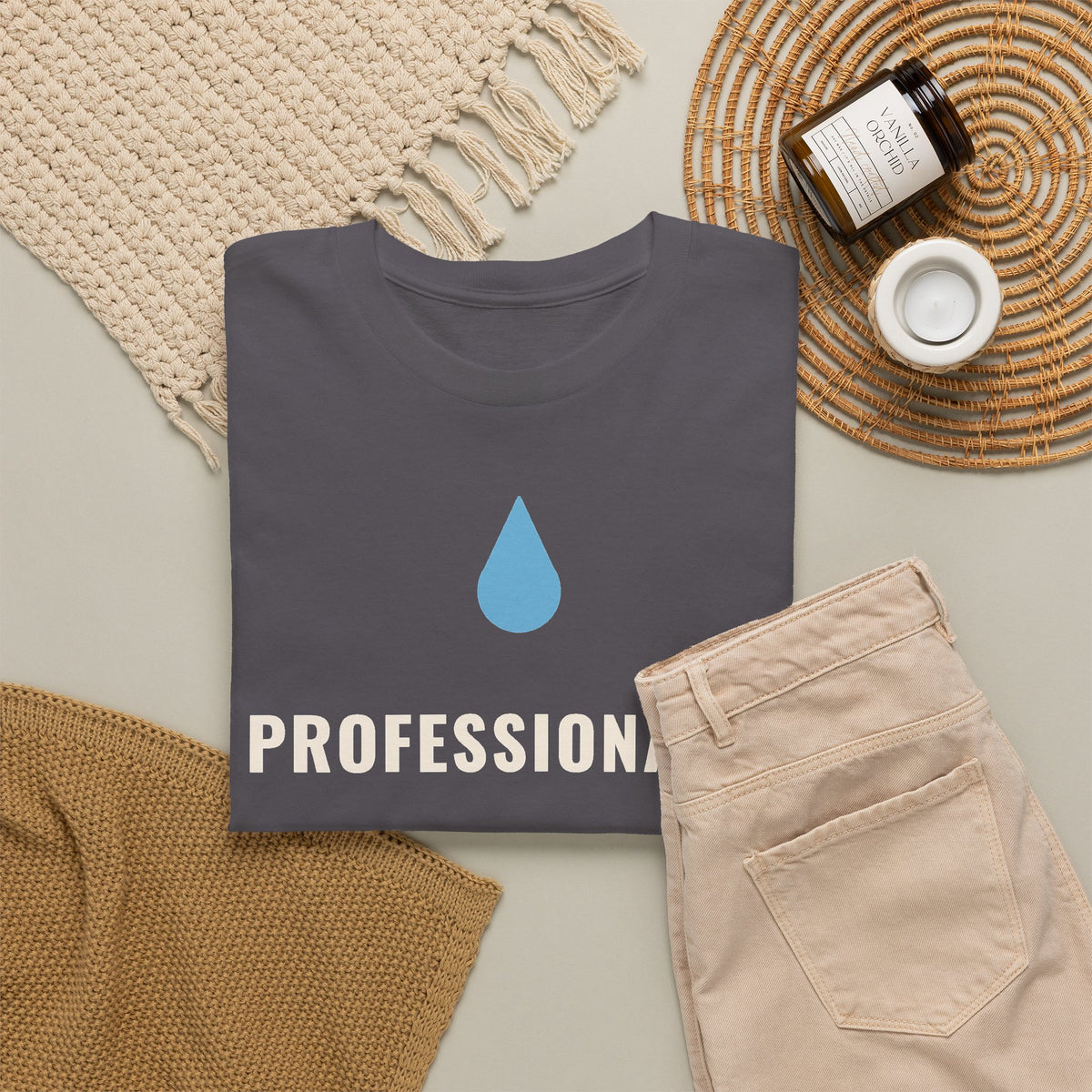Professionally Unbothered by Clogs Funny Plumber Shirt, Plumbing Humor Tee, Gift for Plumber Dad or Husband