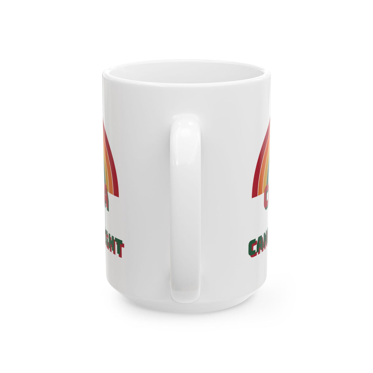 Cocoa and Candlelight retro 70s rainbow christmas mug design by Blackstar Creative, view 6