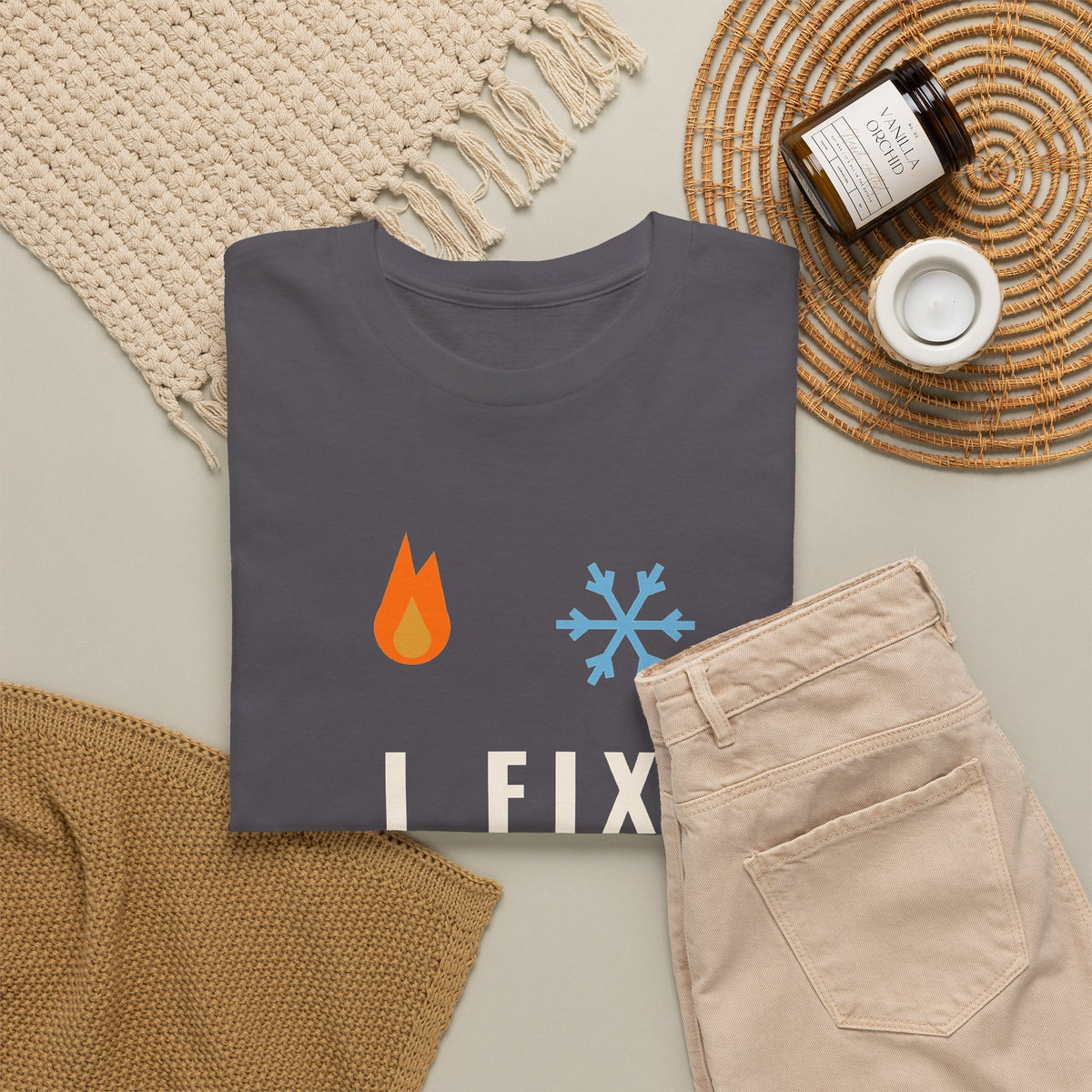 I Fix Hot Rooms and Cold Shoulders Funny HVAC Shirt, HVAC Tech Humor Tee, Gift for HVAC Technician Dad