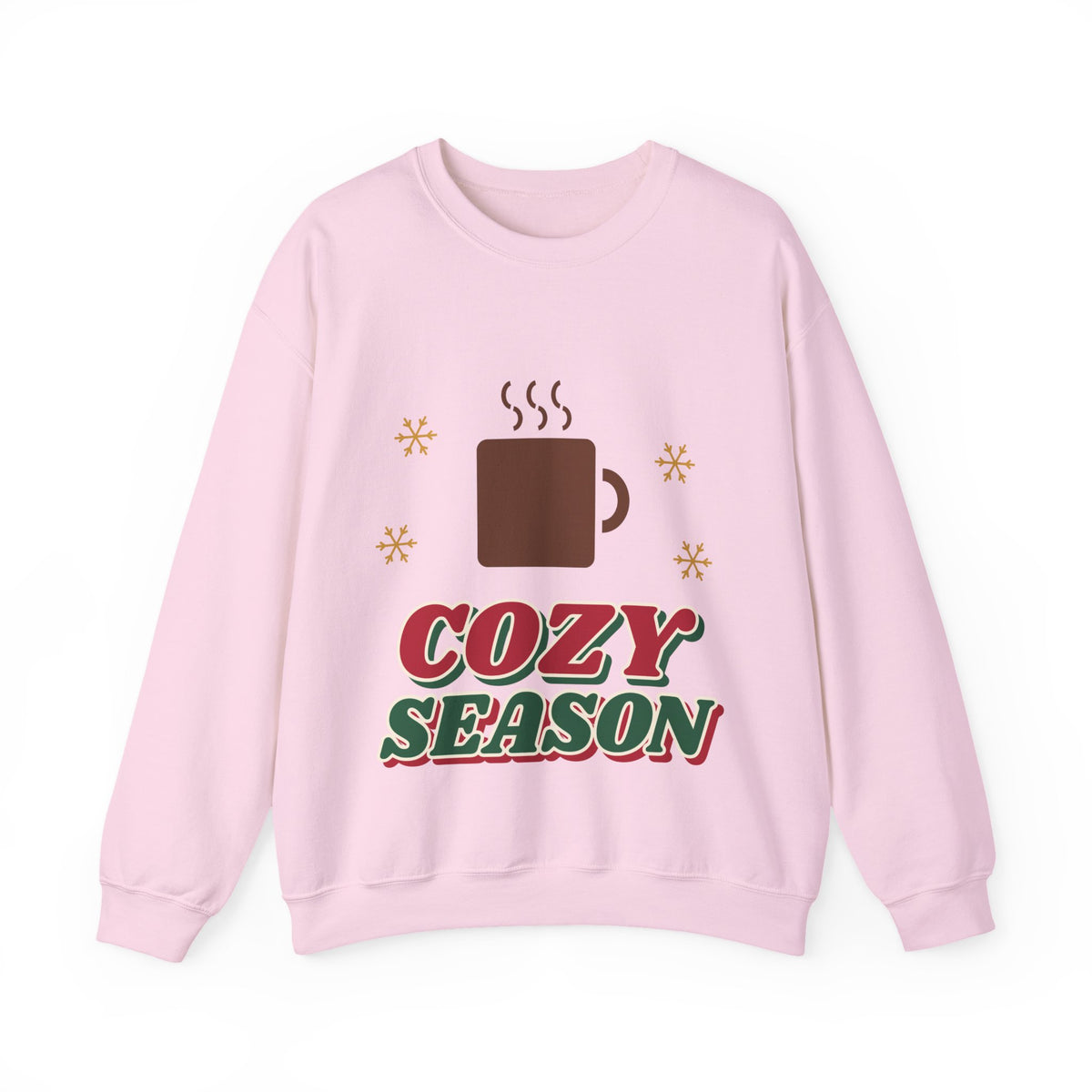Cozy Season Christmas Sweatshirt, Retro Hot Cocoa Holiday Crewneck, Cozy Winter Gift for Her, Christmas Mug & Ornament