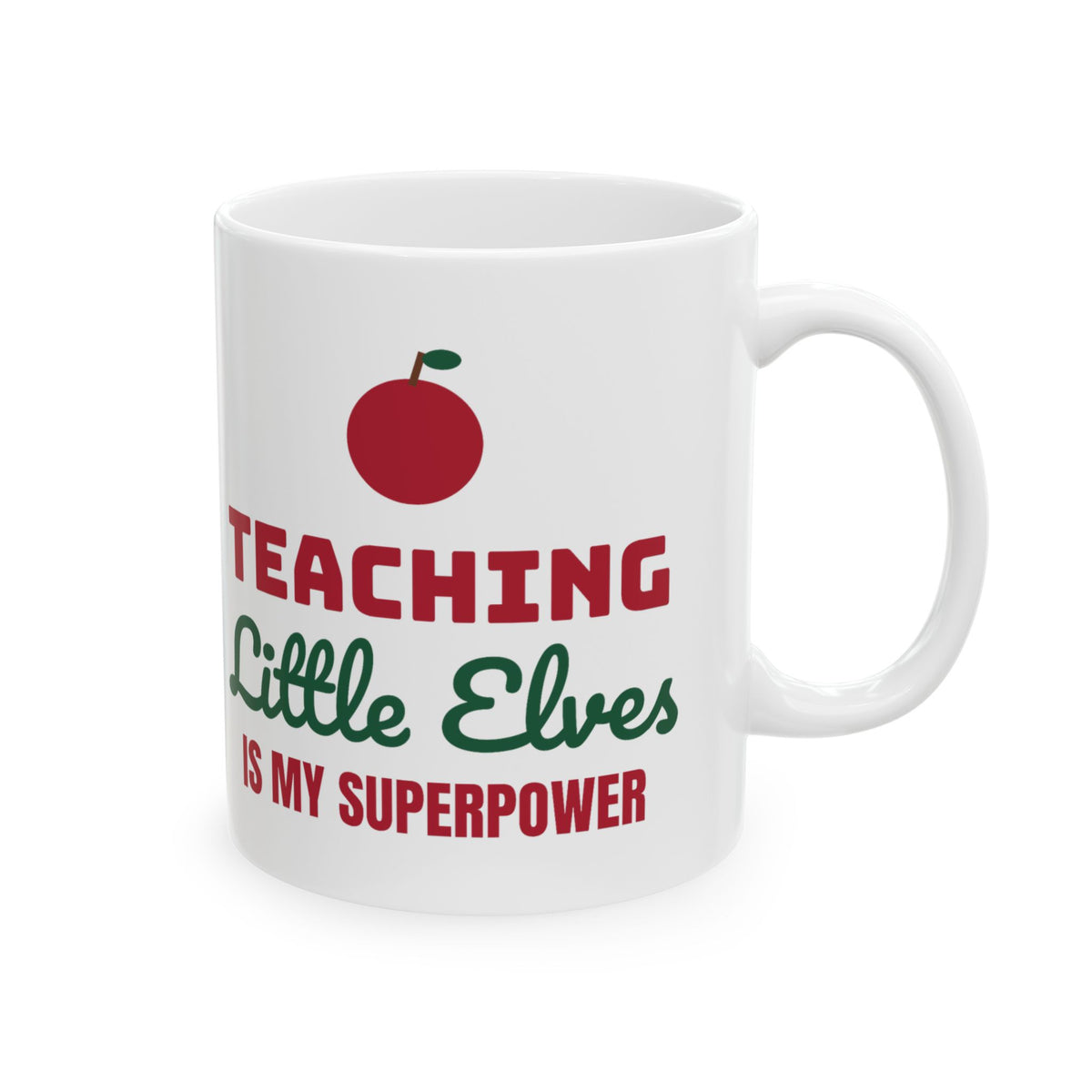 Teaching Little Elves Christmas Teacher Mug, Teacher Holiday Mug, Christmas Gift for Teacher, Teacher Mug