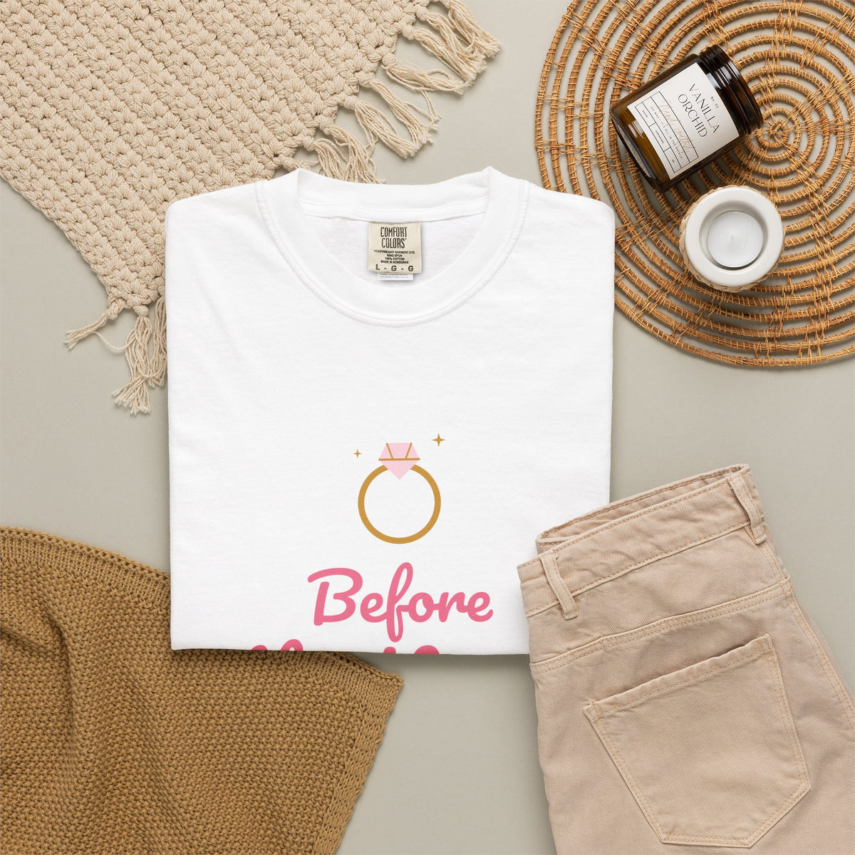 Before the Vows Bachelorette Shirts, Custom City & Year Bach Party Tee, Bride and Crew Matching Comfort Colors Shirts