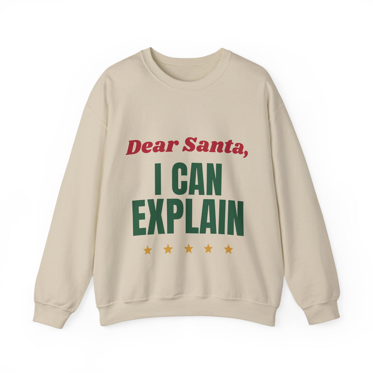 Dear Santa I Can Explain Funny Christmas Sweatshirt, Naughty List Holiday Crewneck, Funny Xmas Gift, Christmas Party Shirt