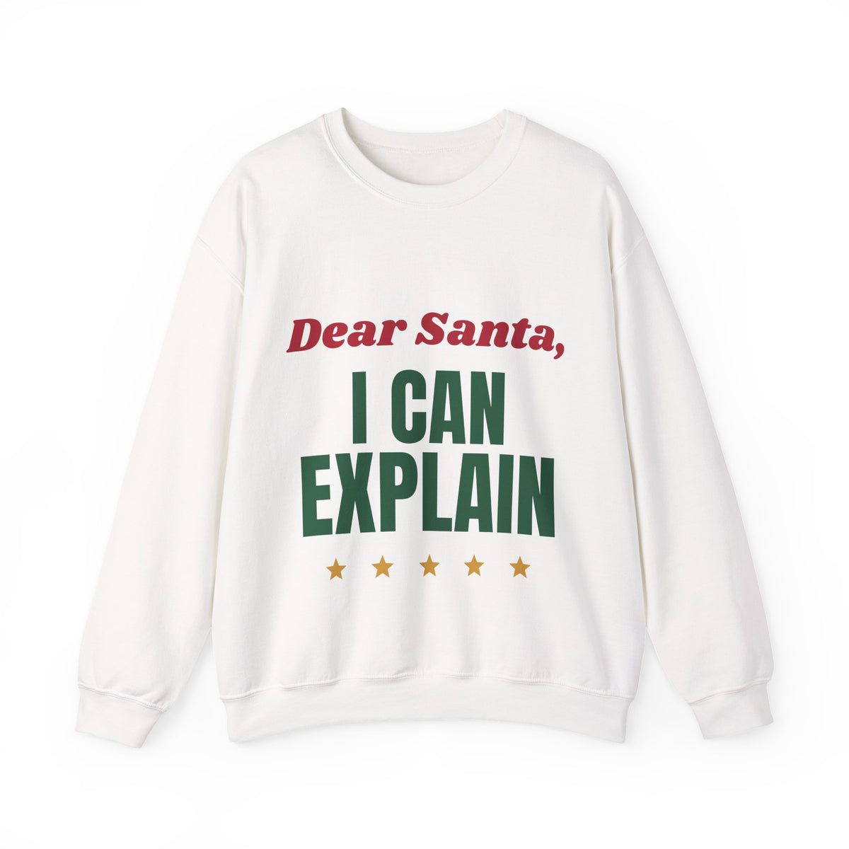 Dear Santa I Can Explain Funny Christmas Sweatshirt, Naughty List Holiday Crewneck, Funny Xmas Gift, Christmas Party Shirt