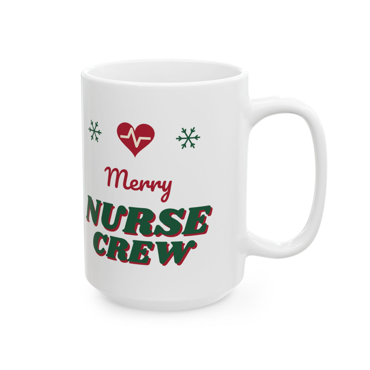 Merry Nurse Crew nurse christmas mug design by Blackstar Creative, view 8