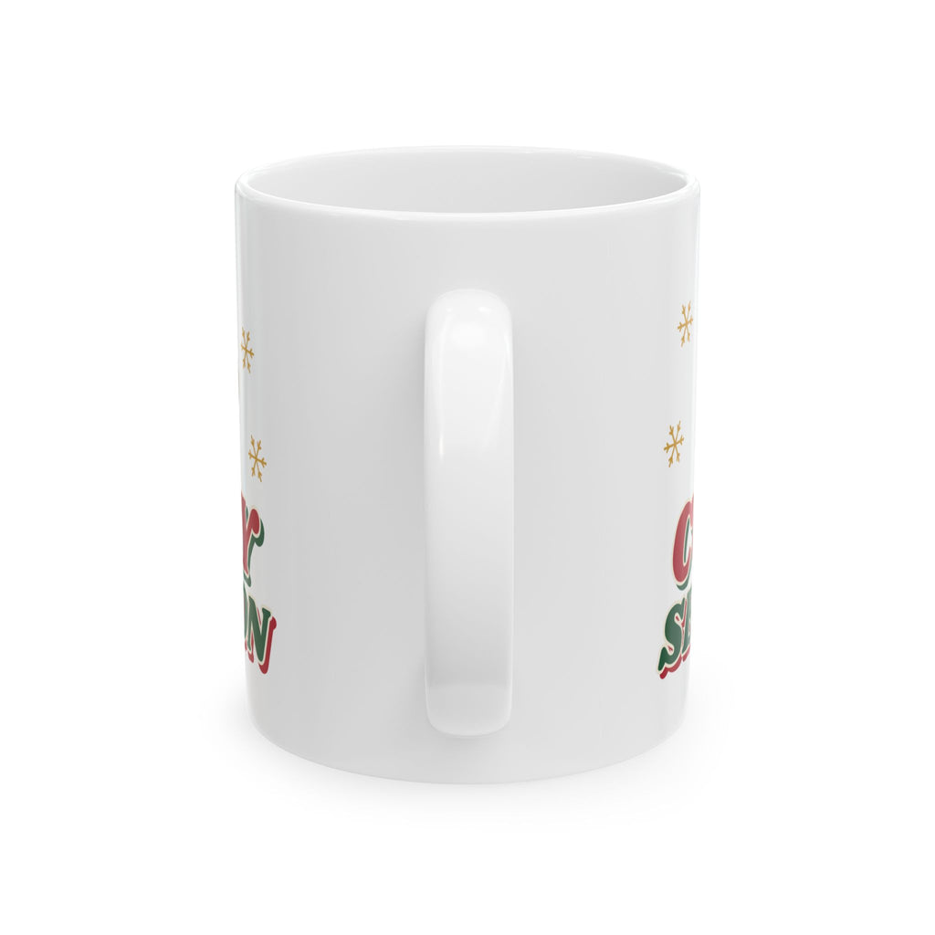 Cozy Season retro hot cocoa christmas mug design by Blackstar Creative, view 3