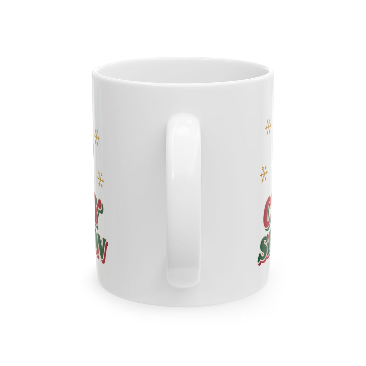 Cozy Season Christmas Mug, Retro Hot Cocoa Holiday Mug, Cozy Winter Gift for Her, Christmas Mug & Ornament