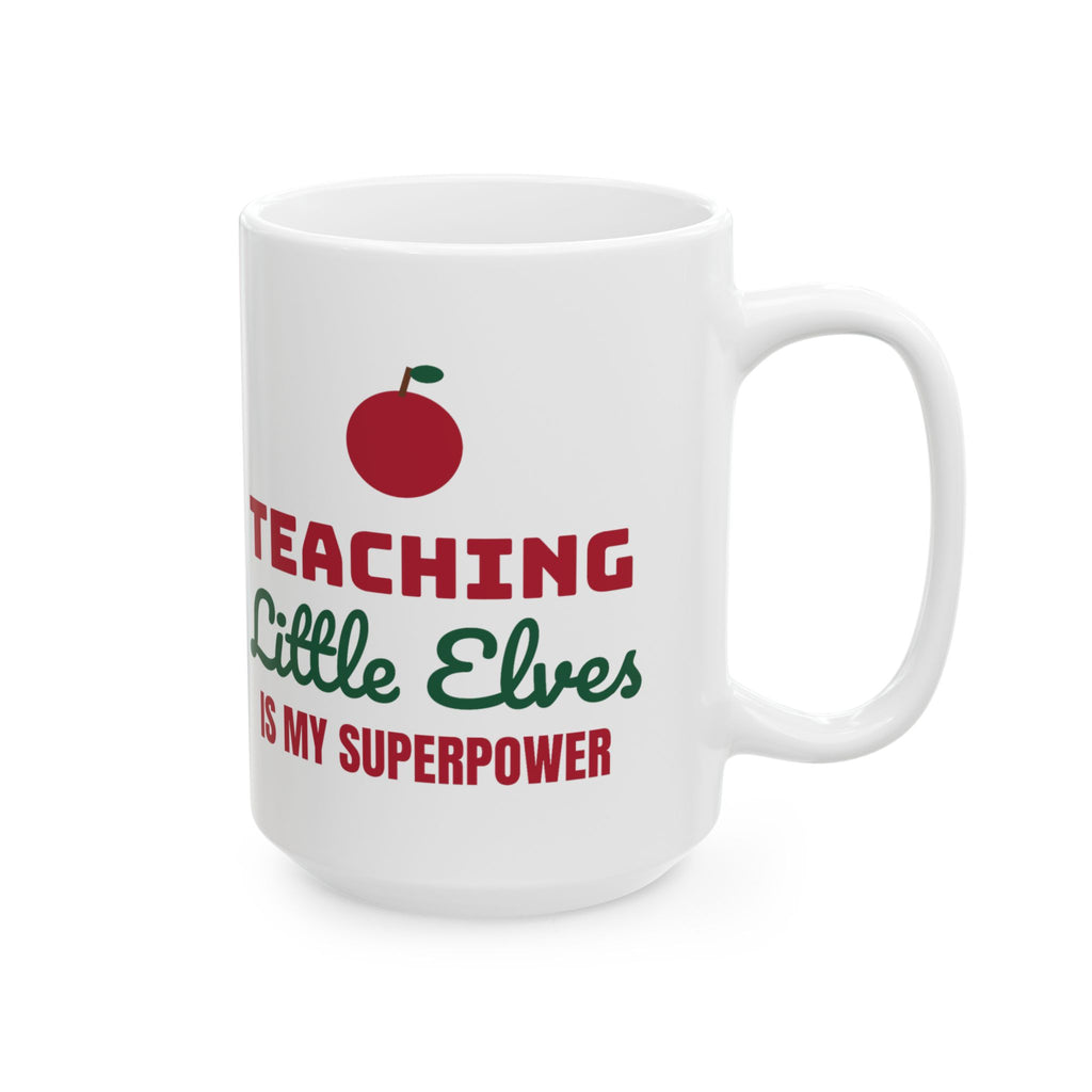 Teaching Little Elves teacher christmas mug design by Blackstar Creative, view 8