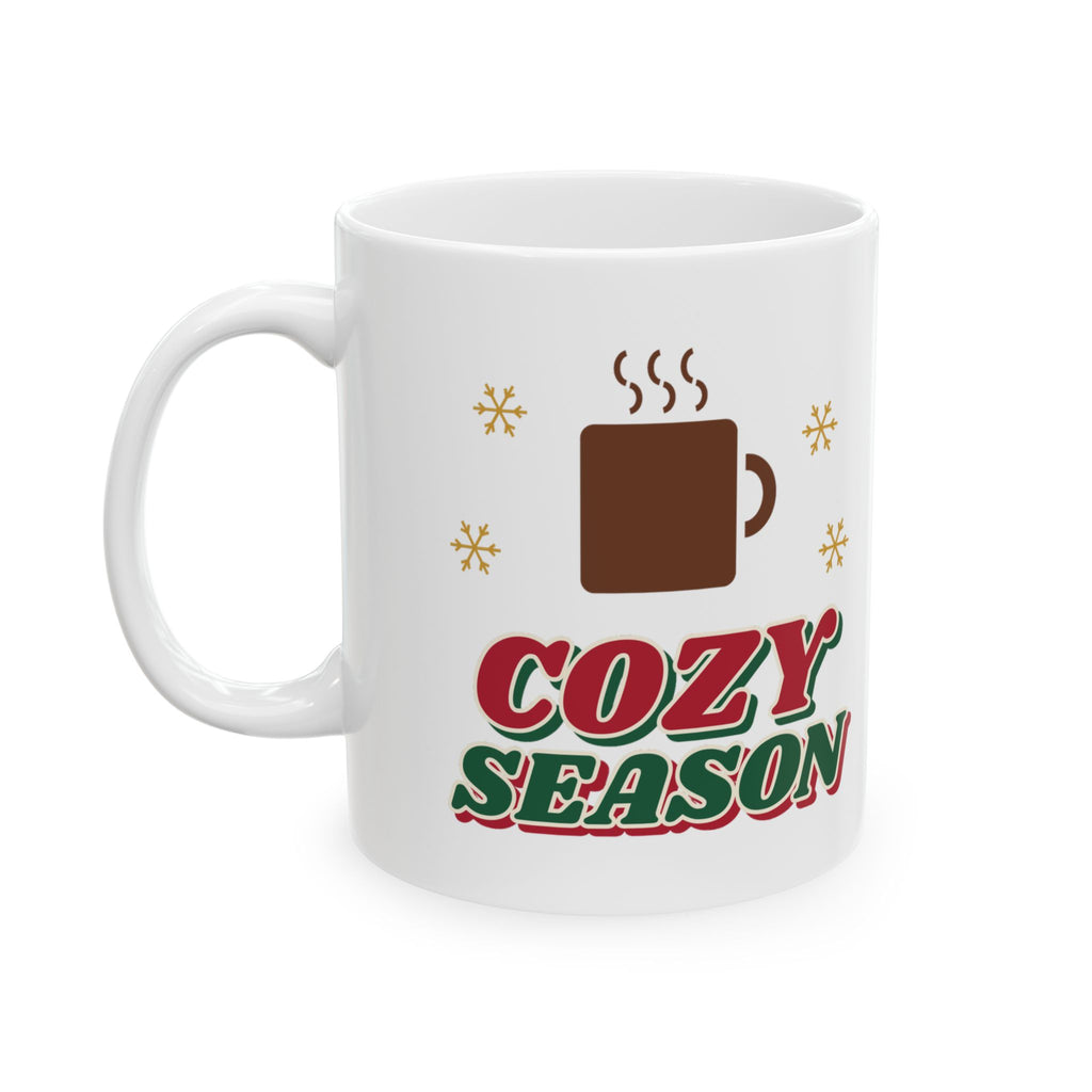 Cozy Season retro hot cocoa christmas mug design by Blackstar Creative, view 4