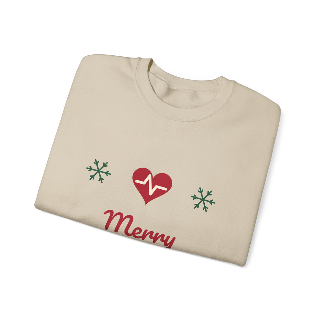 Merry Nurse Crew nurse christmas sweatshirt design by Blackstar Creative, view 8