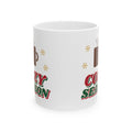 Cozy Season retro hot cocoa christmas mug design by Blackstar Creative
