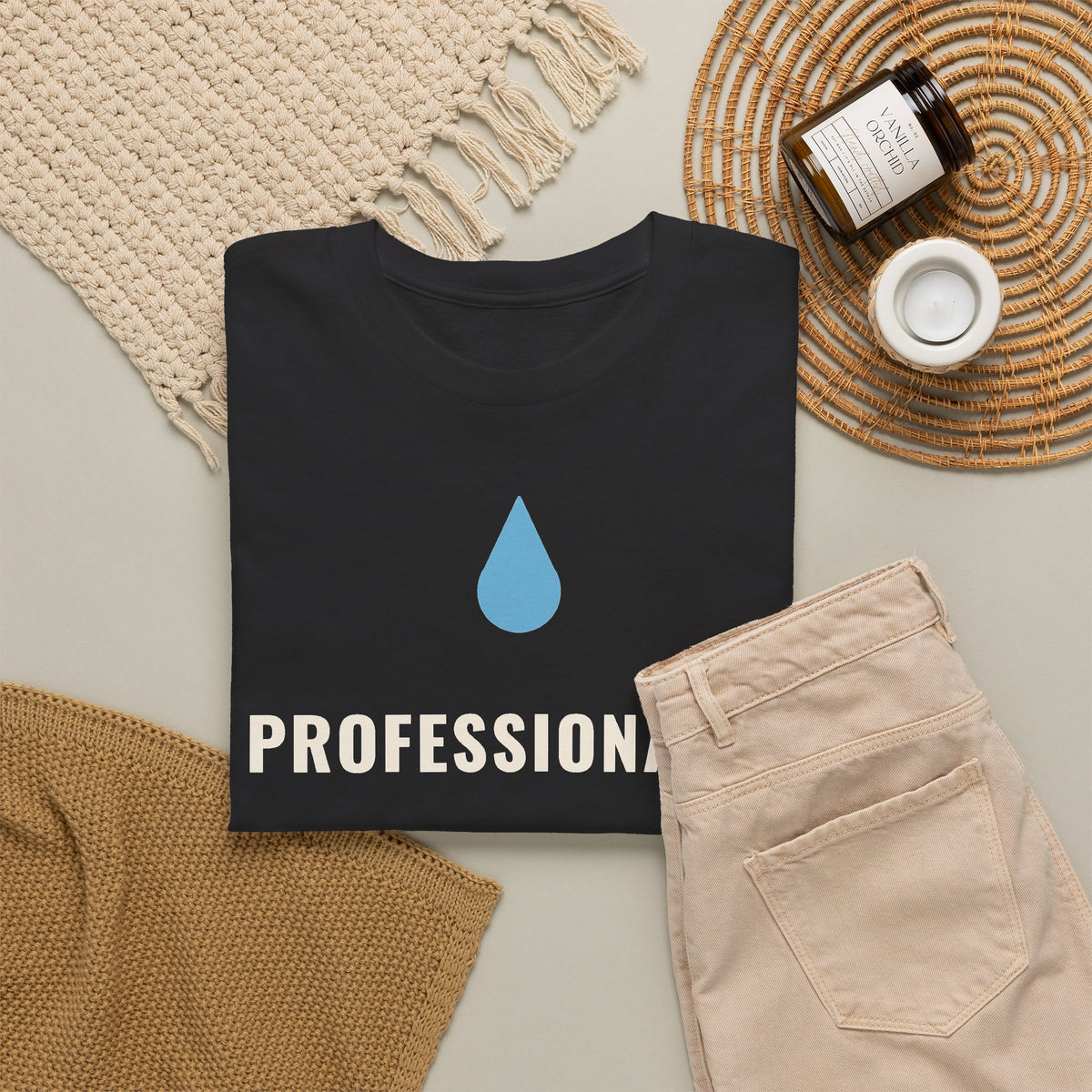 Professionally Unbothered by Clogs Funny Plumber Shirt, Plumbing Humor Tee, Gift for Plumber Dad or Husband