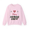 Merry Nurse Crew nurse christmas sweatshirt design by Blackstar Creative, view 3