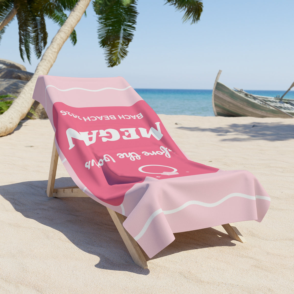 Personalized Bachelorette Beach Towel with Name, Before the Vows Bridal Party Towel, Custom Bach Trip Gift for Bride