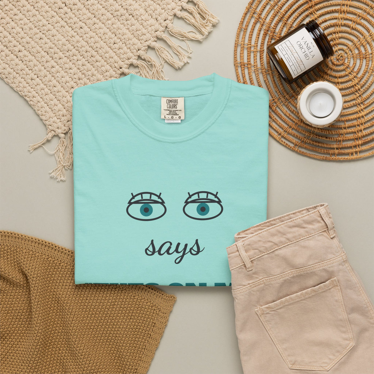Says Eyes on Me for a Living Funny Teacher Shirt, Teacher Humor Comfort Colors Tee, Back to School Teacher Gift