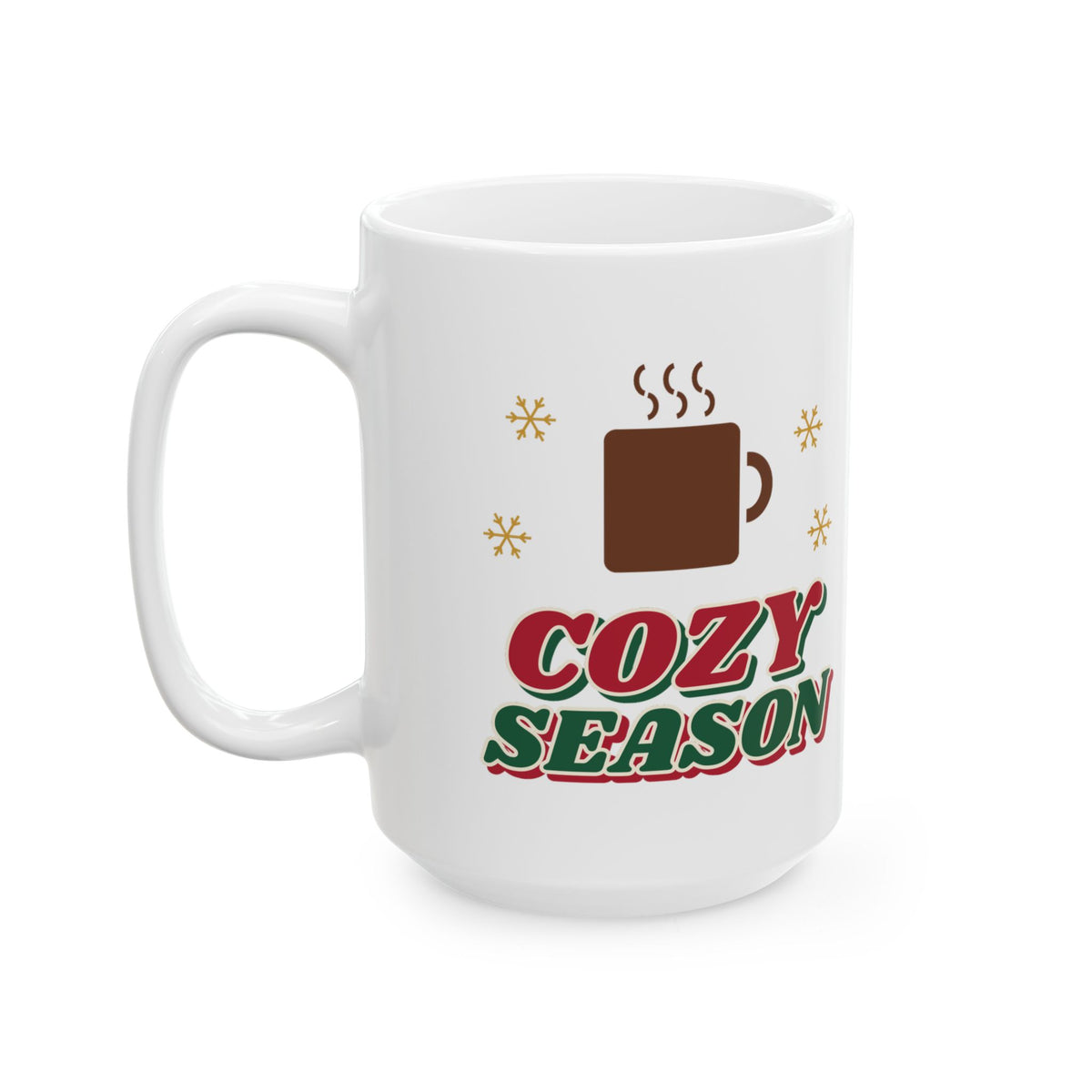 Cozy Season retro hot cocoa christmas mug design by Blackstar Creative, view 7