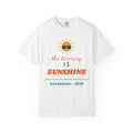 The Itinerary Is Sunshine Girls' Trip Shirt, Custom Destination & Year Beach Vacation Tee, Matching Weekend Shirts