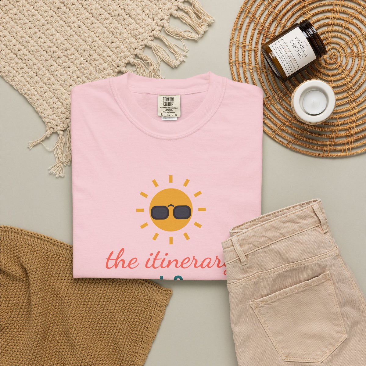 The Itinerary Is Sunshine Girls' Trip Shirt, Custom Destination & Year Beach Vacation Tee, Matching Weekend Shirts