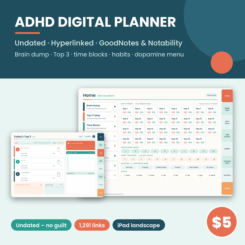 ADHD Digital Planner cover