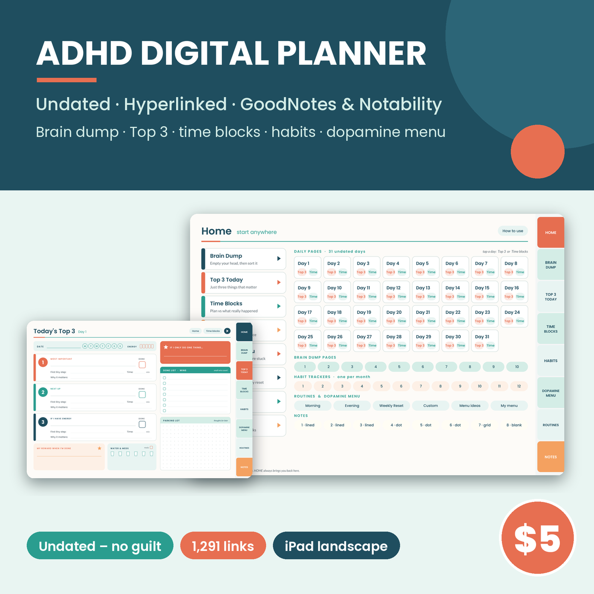 ADHD Digital Planner cover