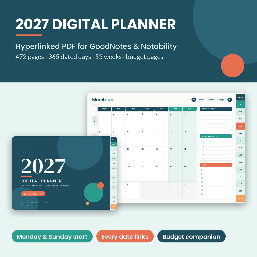 2027 Digital Planner cover